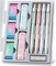 Cute Mechanical Pencil Set, 4 Pcs Pastel Mechanical Pencils 0.7 & 0.5mm with 4 Tube Leads Refills, 3 Erases & 1 Box Eraser Refills, Aesthetic pencils for Girl Boy, Back to School Supplies-Pastel